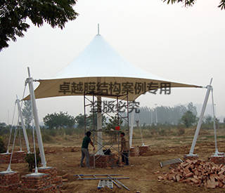 安陽(yáng)湯陰縣高速路口景觀膜結(jié)構(gòu)