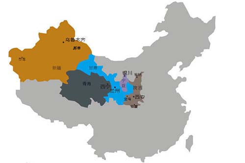 西北地區(qū)區(qū)位圖(地圖尺寸有限我國(guó)海南未標(biāo)注)