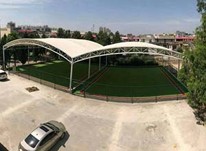 門球場膜結(jié)構(gòu)頂棚/罩棚有哪些優(yōu)點？(圖文)