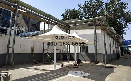 焦作隆豐皮草膜結(jié)構涼亭/遮陽傘工程動態(tài)