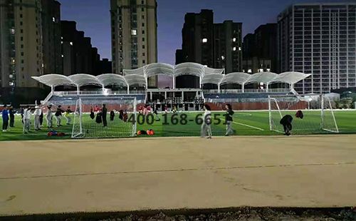 鄭州十八中膜結(jié)構看臺/頂棚項目工程動態(tài)