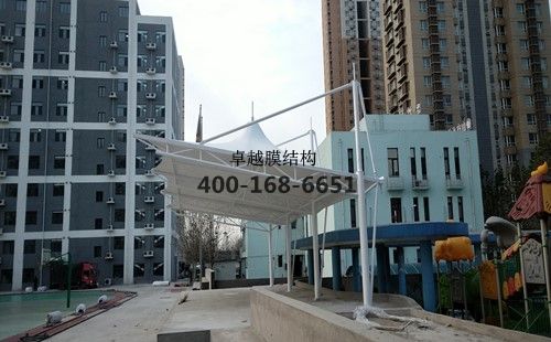 唐山市實驗學校膜結(jié)構看臺/罩棚工程動態(tài)