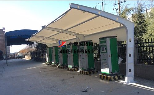 滎陽織機路膜結(jié)構車棚/罩棚工程動態(tài)