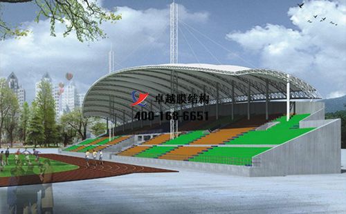 邵陽市<font color='red'>膜結(jié)構(gòu)看臺</font>【邵陽學(xué)院等】設(shè)計施工案例