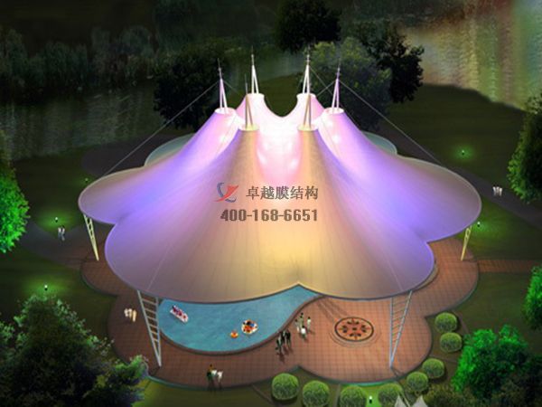 吐魯番景觀<font color='red'>張拉膜結構</font>遮陽棚【生產廠家】