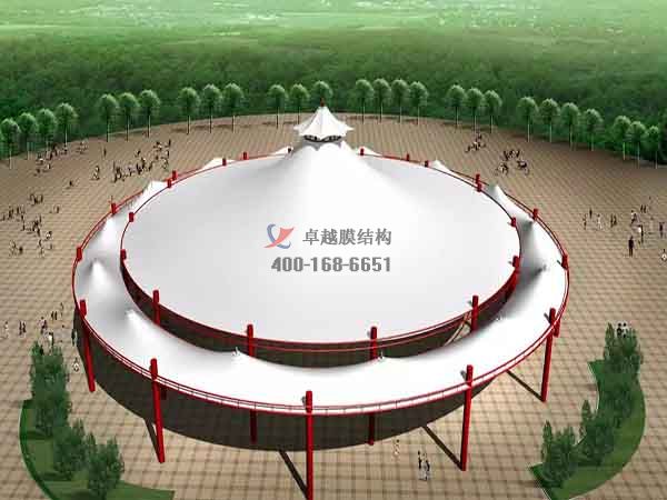 煙臺(tái)張拉<font color='red'>膜結(jié)構(gòu)景觀</font>設(shè)計(jì)施工【案例圖片】