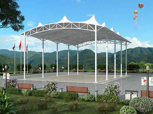 泉州張拉<font color='red'>膜結(jié)構(gòu)景觀</font>設(shè)計(jì)施工【案例圖片】