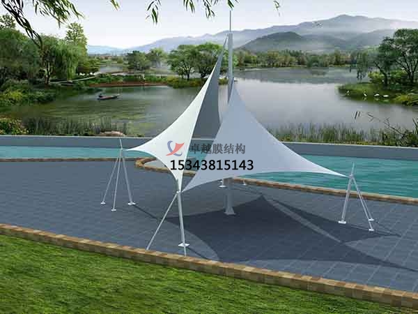 肇慶<font color='red'>張拉膜結(jié)構(gòu)</font>景觀設(shè)計(jì)施工【案例圖片】