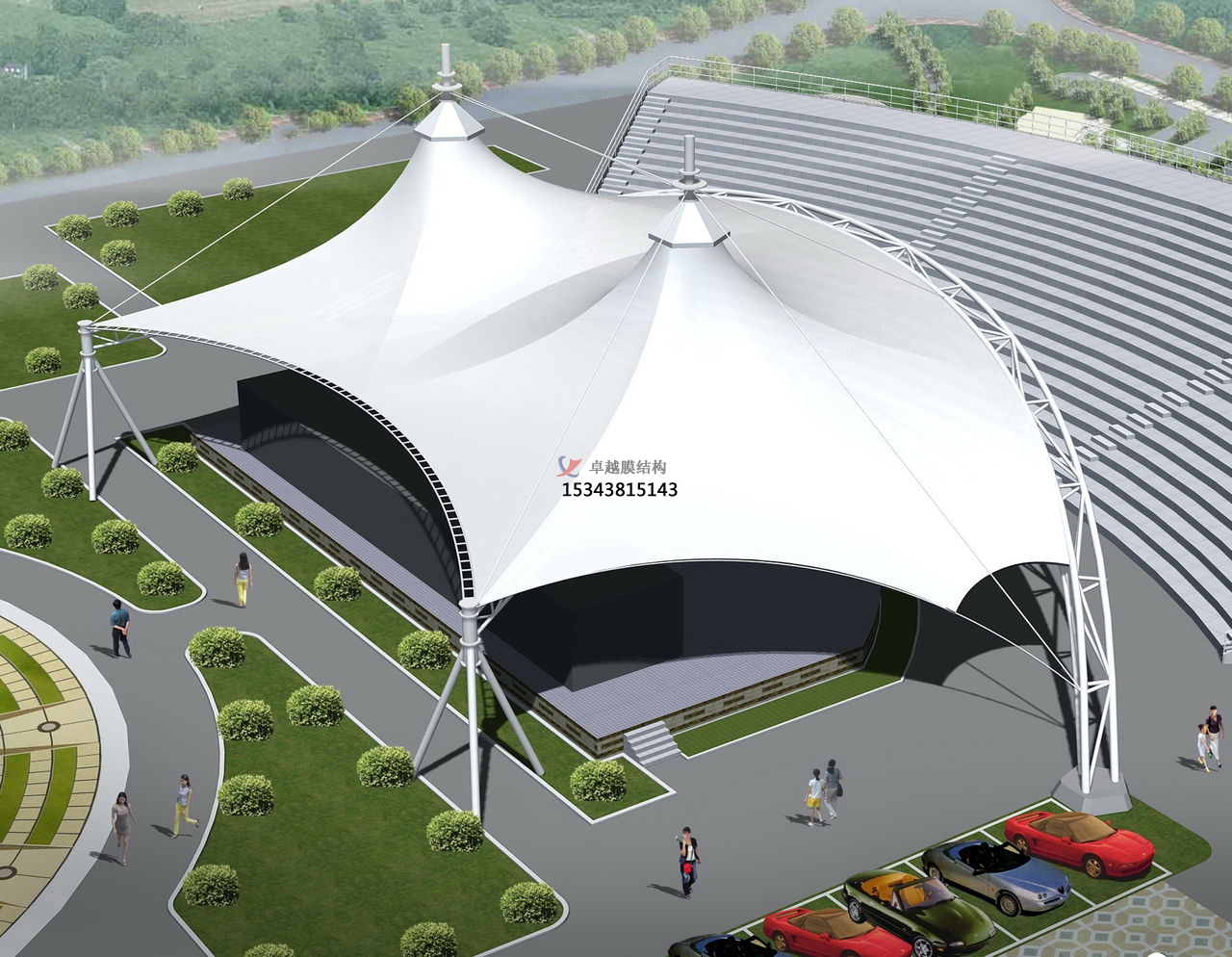 樂山膜結構舞臺【生產(chǎn)設計】