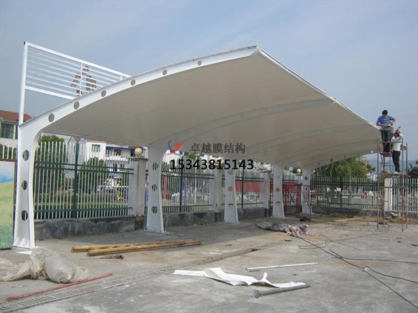 中方膜結(jié)構(gòu)停車(chē)棚【充電站雨棚】設(shè)計(jì)安裝