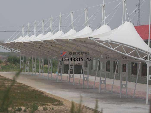 湟中膜結(jié)構【充電站防雨篷】停車棚設計安裝