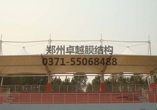 石家莊<font color='red'>膜結構看臺</font>/舞臺【石家莊人民醫(yī)學高等?？茖W校等】工程設計施工案例